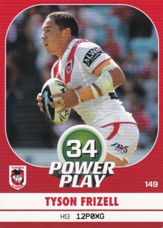 2015 NRL Power Play Common Card - Base 149 Tyson Frizell St George Dragons