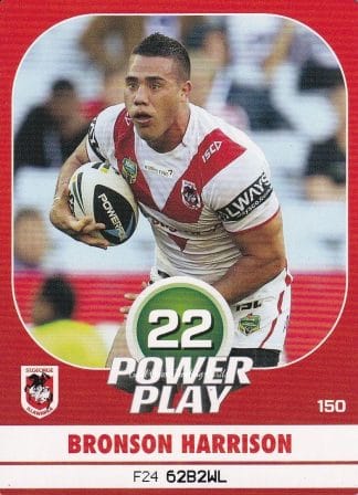 2015 NRL Power Play Common Card - Base 150 Bronson Harrison St George Dragons