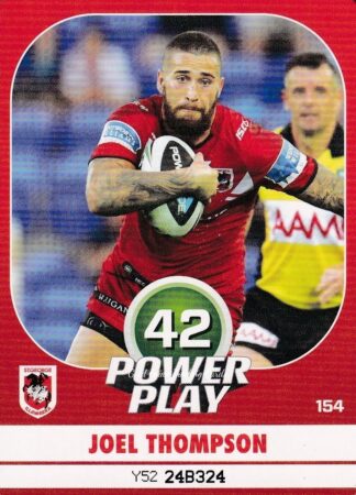 2015 NRL Power Play Common Card - Base 154 Joel Thompson St George Dragons