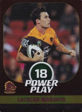 2015 NRL Power Play Parallel - P006 Lachlan Maranta Brisbane Broncos