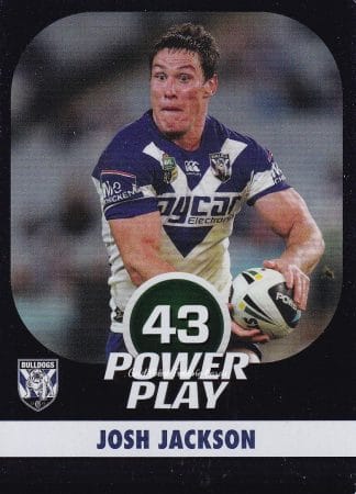 2015 NRL Power Play Parallel - P015 Josh Jackson Canterbury Bulldogs