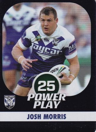 2015 NRL Power Play Parallel - P017 Josh Morris Canterbury Bulldogs