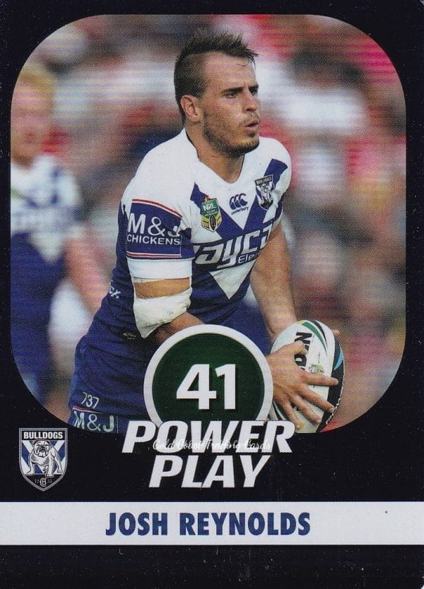 2015 NRL Power Play Parallel - P020 Josh Reynolds Canterbury Bulldogs