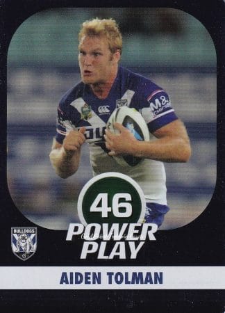 2015 NRL Power Play Parallel - P021 Aiden Tolman Canterbury Bulldogs