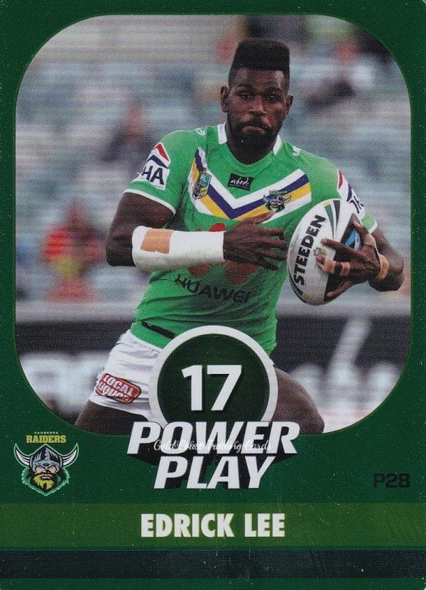 2015 NRL Power Play Parallel - P028 Edrick Lee Canberra Raiders