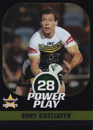 2015 NRL Power Play Parallel - P036 Rory Kostjasyn North Qld Cowboys