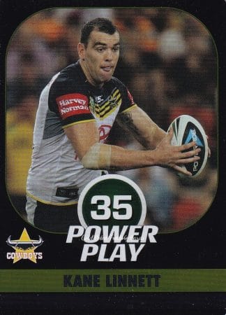 2015 NRL Power Play Parallel - P037 Kane Linnett North Qld Cowboys
