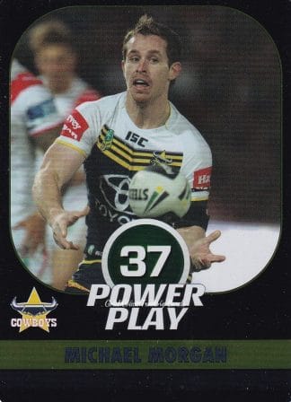 2015 NRL Power Play Parallel - P039 Michael Morgan North Qld Cowboys