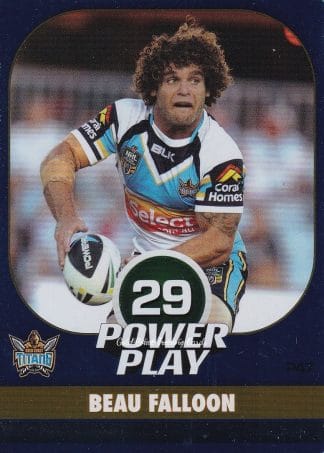2015 NRL Power Play Parallel - P047 Beau Falloon Gold Coast Titans