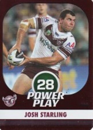 2015 NRL Power Play Parallel - P065 Josh Starling Manly Sea Eagles