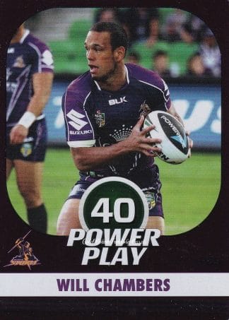 2015 NRL Power Play Parallel - P069 Will Chambers Melbourne Storm