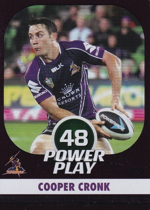 2015 NRL Power Play Parallel - P070 Cooper Cronk Melbourne Storm