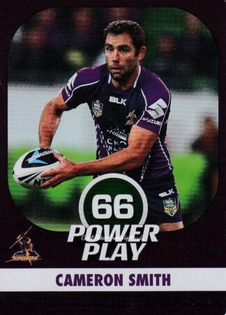 2015 NRL Power Play Parallel - P076 Cameron Smith Melbourne Storm
