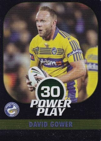 2015 NRL Power Play Parallel - P089 David Gower Parramatta Eels