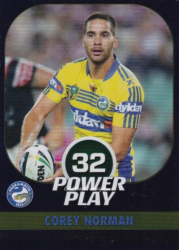 2015 NRL Power Play Parallel - P094 Corey Norman Parramatta Eels