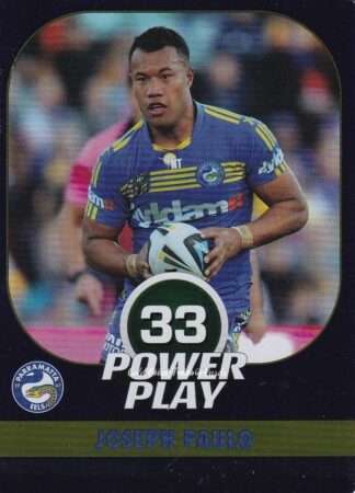2015 NRL Power Play Parallel - P096 Joseph Paulo Parramatta Eels