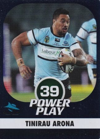 2015 NRL Power Play Parallel - P111 Tinirau Arona Cronulla Sharks