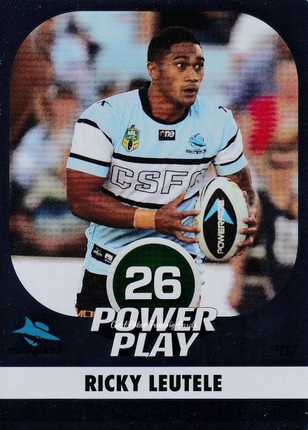 2015 NRL Power Play Parallel - P117 Ricky Leutele Cronulla Sharks