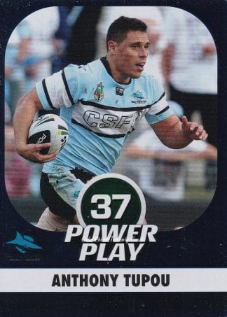 2015 NRL Power Play Parallel - P121 Anthony Tupou Cronulla Sharks