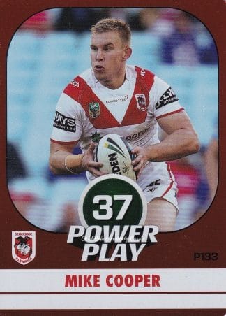 2015 NRL Power Play Parallel - P133 Mike Cooper St George Dragons