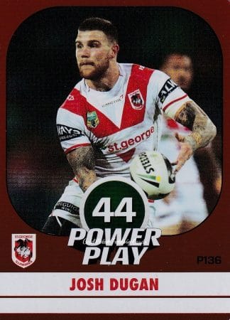 2015 NRL Power Play Parallel - P136 Josh Dugan St George Dragons