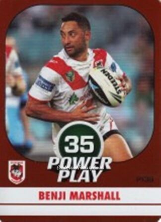 2015 NRL Power Play Parallel - P139 Benji Marshall St George Dragons