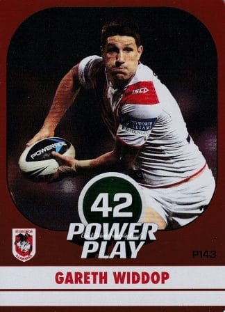 2015 NRL Power Play Parallel - P143 Gareth Widdop St George Dragons