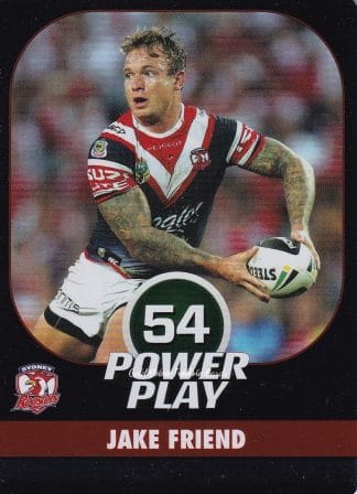2015 NRL Power Play Parallel - P145 Jake Friend Sydney Roosters
