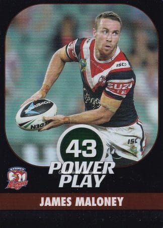 2015 NRL Power Play Parallel - P148 James Maloney Sydney Roosters