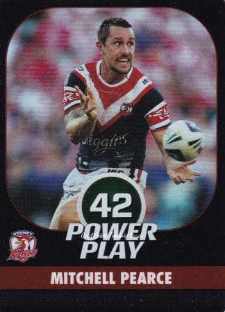 2015 NRL Power Play Parallel - P151 Mitchell Pearce Sydney Roosters