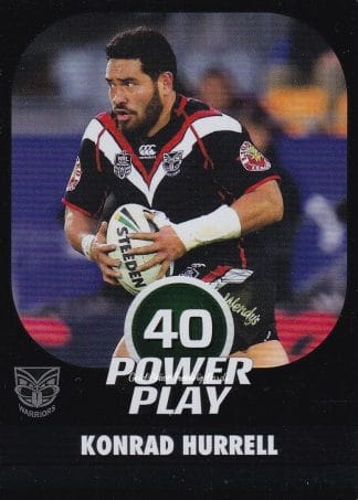 2015 NRL Power Play Parallel - P157 Konrad Hurrell Warriors