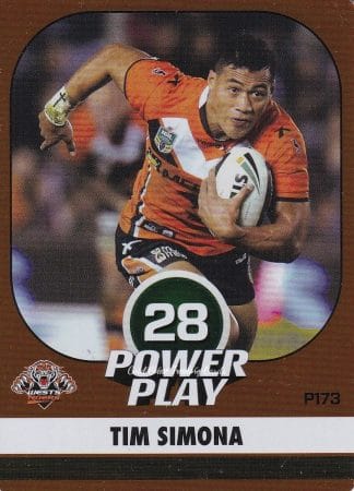 2015 NRL Power Play Parallel - P173 Tim Simona Wests Tigers