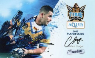 2015 Gold Coast Titans - Card 01 Caleb Binge
