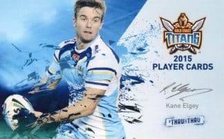 2015 Gold Coast Titans - Card 08 Kane Elgey