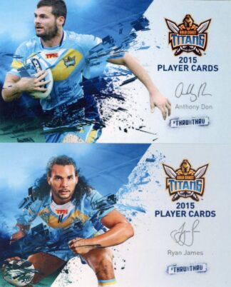 2015 Gold Coast Titans Cards