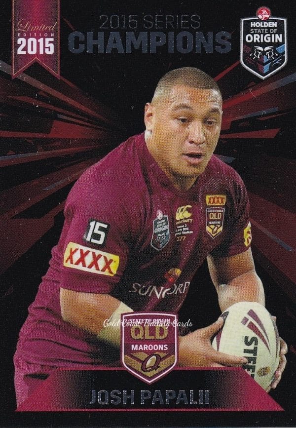 2015 Series State Of Origin Champion - SOO15 Josh Papalii
