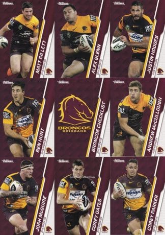 2015 NRL Traders Base Team Set - Brisbane Broncos