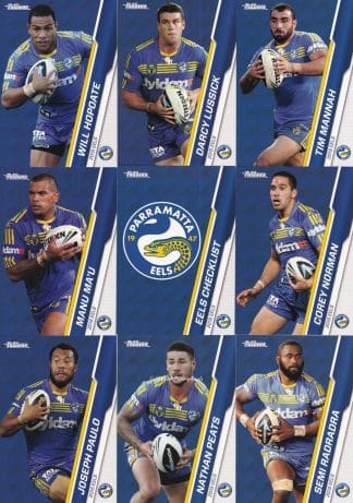 2015 NRL Traders Base Team Set - Parramatta Eels