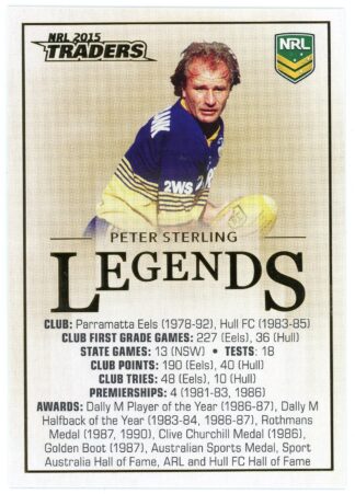 2015 NRL Traders Legends Case Card - CC2 Peter Sterling Parramatta Eels