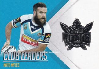 2015 NRL Traders Club Leader - CL05 Nate Myles Gold Coast Titans