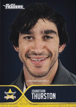 2015 NRL Traders Faces Of The Game - FOTG12 Johnathan Thurston North Qld Cowboys