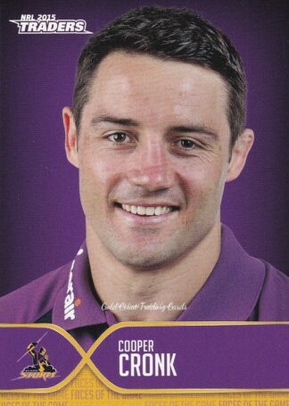 2015 NRL Traders Faces Of The Game - FOTG19 Cooper Cronk Melbourne Storm