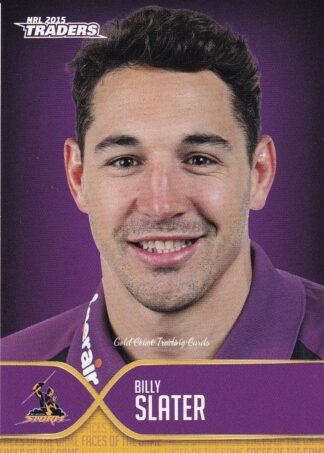 2015 NRL Traders Faces Of The Game - FOTG20 Billy Slater Melbourne Storm