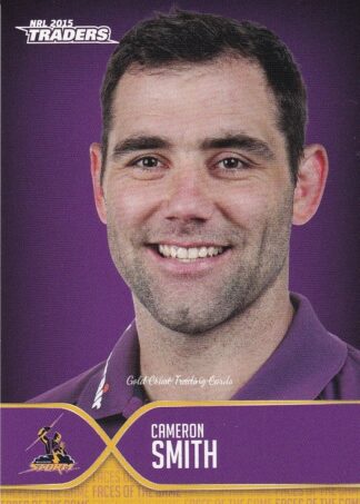 2015 NRL Traders Faces Of The Game - FOTG21 Cameron Smith Melbourne Storm