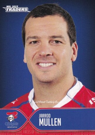 2015 NRL Traders Faces Of The Game - FOTG24 Jarrod Mullen Newcastle Knights