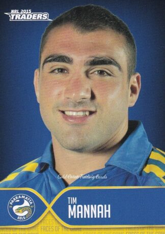 2015 NRL Traders Faces Of The Game - FOTG26 Tim Mannah Parramatta Eels