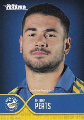 2015 NRL Traders Faces Of The Game - FOTG27 Nathan Peats Parramatta Eels