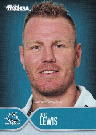 2015 NRL Traders Faces Of The Game - FOTG33 Luke Lewis Cronulla Sharks
