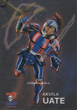 2015 NRL Traders Galactic Hero - GH09 Akuila Uate Newcastle Knights