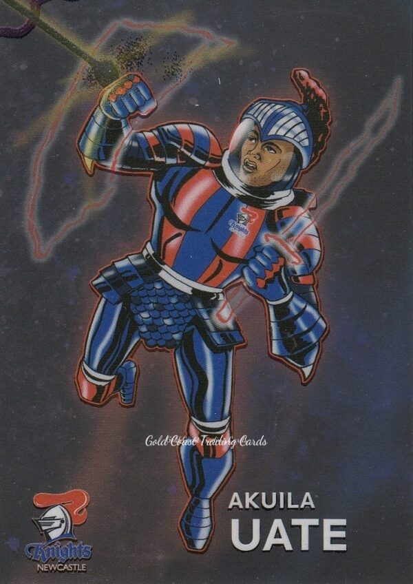 2015 NRL Traders Galactic Hero - GH09 Akuila Uate Newcastle Knights